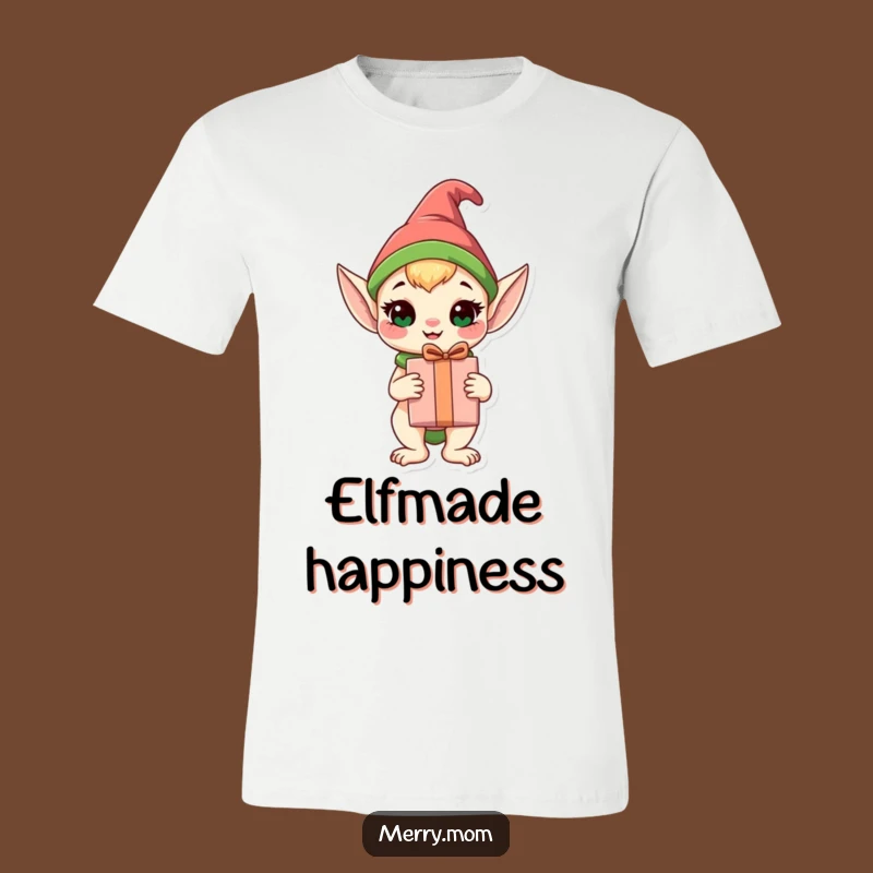 Funny Elf Animal T-Shirt: Happy Gift Holder, Festive Vibes, Perfect Funny Gift!