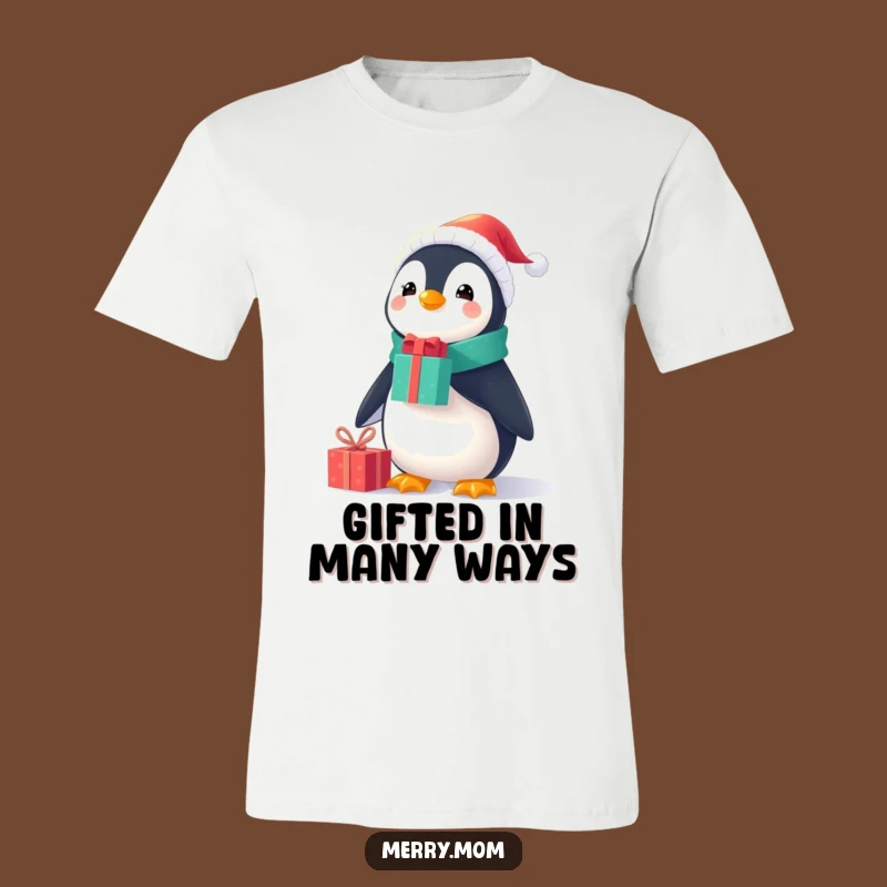 Funny Penguin Gift Balance T-Shirt: Festive Character Tee, Ideal Funny Gift