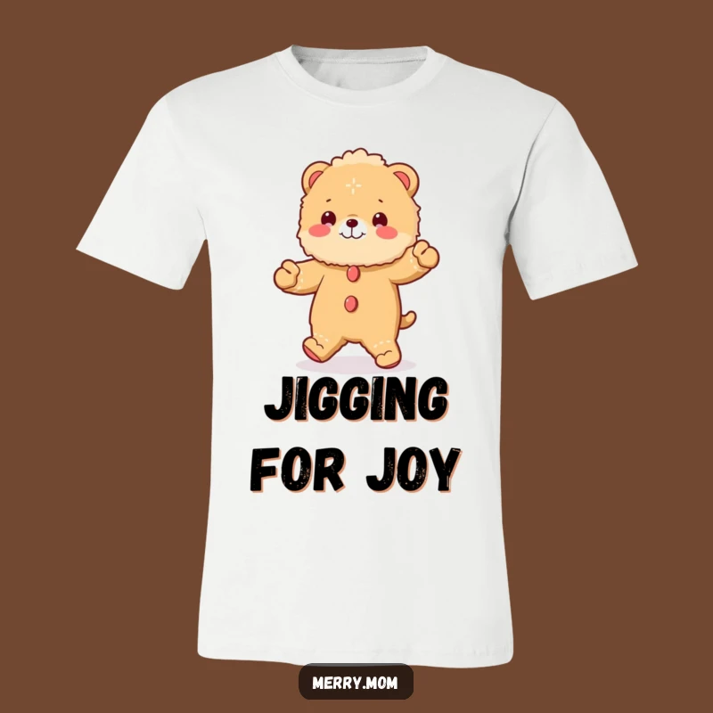 Funny Gingerbread Animal T-Shirt: Fluffy Jigging Style, Ideal Holiday Fan Gift