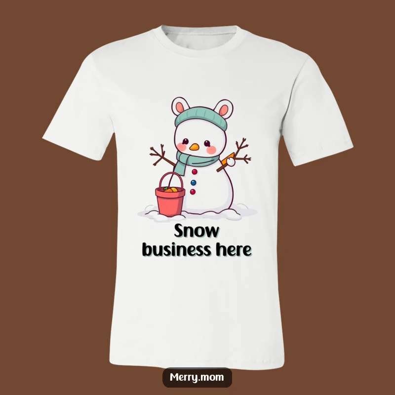 Funny Animal Snowman T-Shirt: Winter Creator Tee, Cozy Funny Gift for Snow Lovers