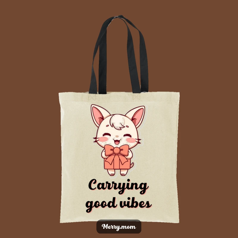 Funny Present Tote Bag, Carry Your Joyful Essentials with Style