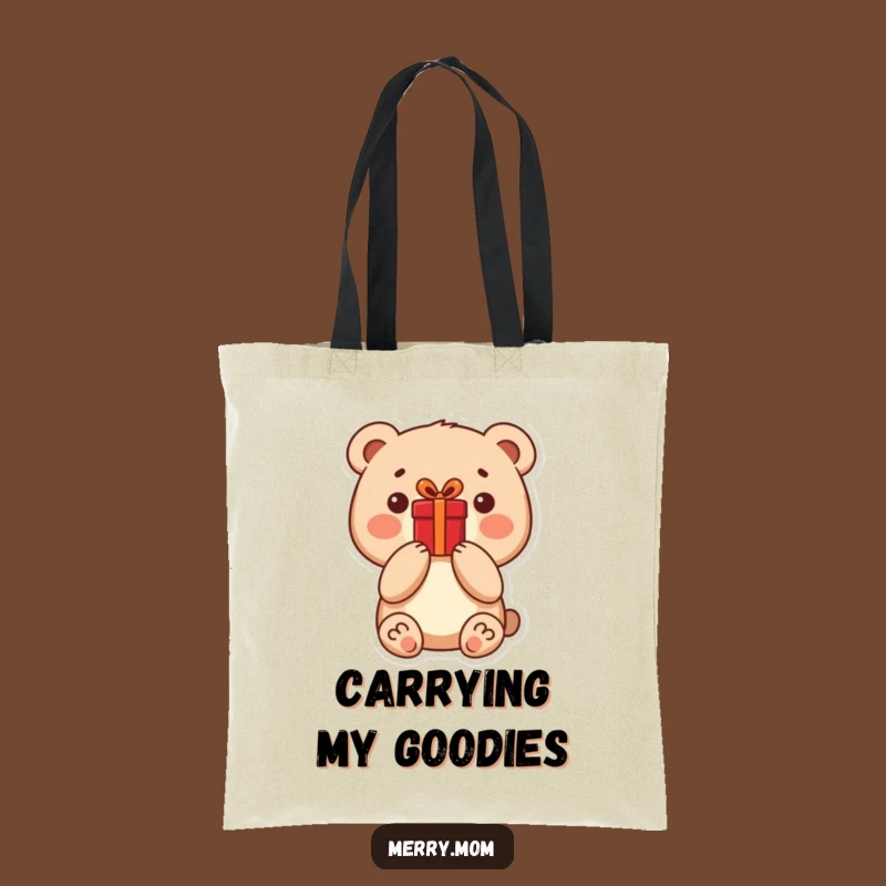 Funny Bear Present Tote Bag: Carry Your Essentials with Cute Style Gift