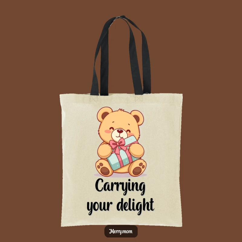 Funny Teddy Bear Tote Bag: Carry Gifts with This Delightful Hugger!