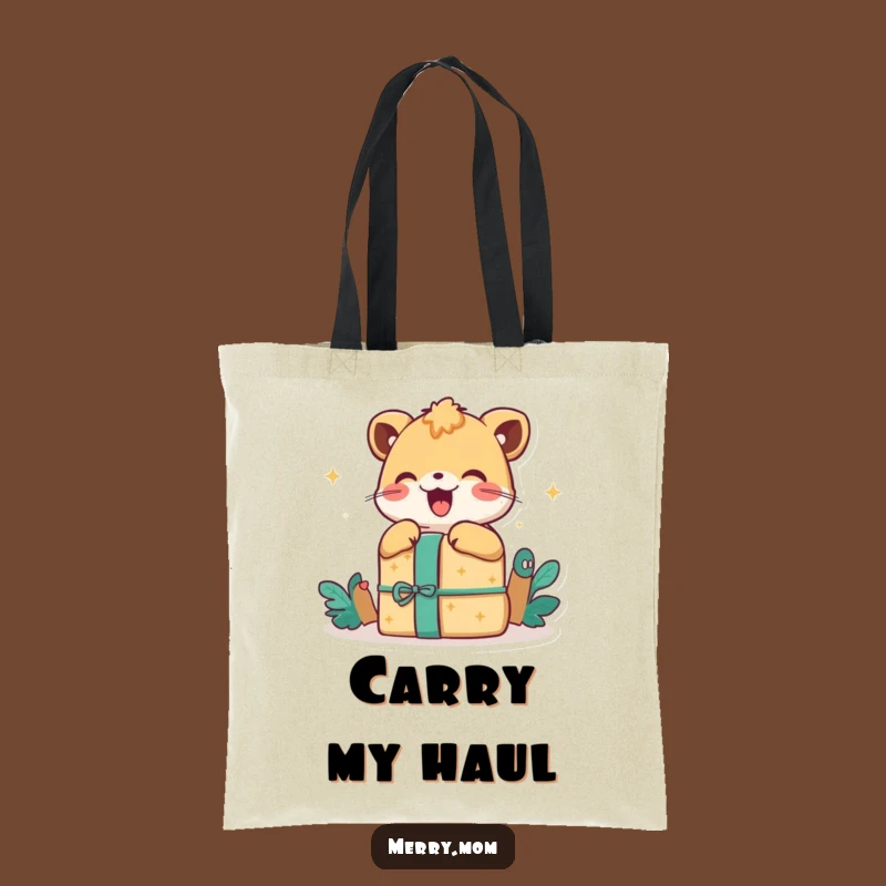 Happy Animal Gift Tote Bag: Exciting Unwrap, Practical Humor, Perfect Gift
